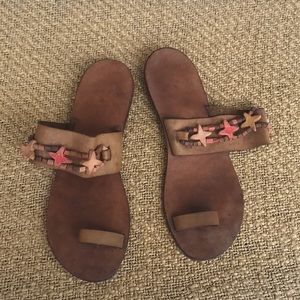 Moccasin sandals sz 7